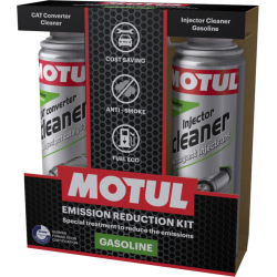 MOTUL Emission Reduction Kit Gasoline - 2x300 ml. Комплект за почистване горивната и изпускателна система на бензинови автомобили